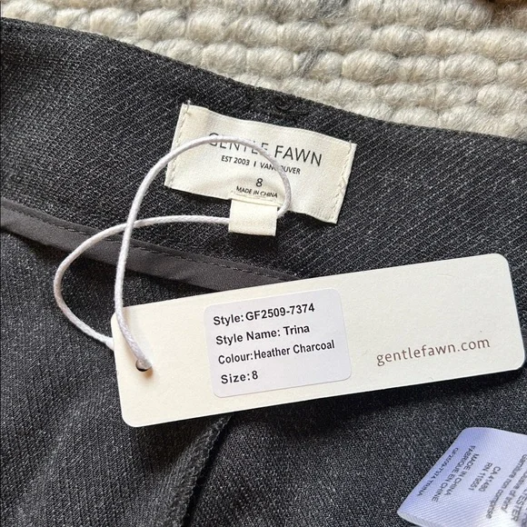 Gentle Fawn Dress pants charcoal heather 8 - Picture 5 of 13